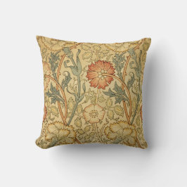 William Morris Pink Rose Bloem Behang Patroon Kussen