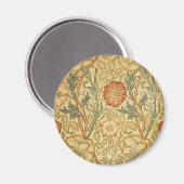 William Morris Pink Rose Bloem Behang Patroon Magneet (Voorkant / Achterkant)