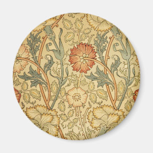 William Morris Pink Rose Bloem Behang Patroon Magneet