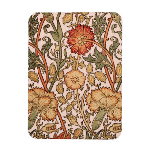 William Morris Pink Rose Bloem Behang Patroon Magneet