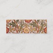 William Morris Pink Rose Bloem Behang Patroon Mini Visitekaartje (Achterkant)