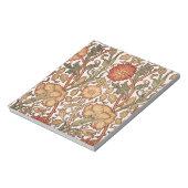 William Morris Pink Rose Bloem Behang Patroon Notitieblok (Linkerzijde)