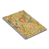 William Morris Pink Rose Bloem Behang Patroon Notitieboek (Rechterzijde)