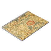 William Morris Pink Rose Bloem Behang Patroon Notitieboek (Linkerzijde)