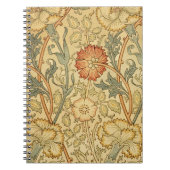 William Morris Pink Rose Bloem Behang Patroon Notitieboek (Voorkant)