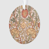 William Morris Pink Rose Bloem Behang Patroon Ornament (voorkant)