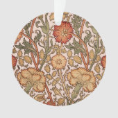 William Morris Pink Rose Bloem Behang Patroon Ornament (voorkant)