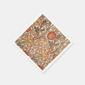 William Morris Pink Rose Bloem Behang Patroon Servetten (Hoek)