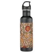 William Morris Pink Rose Bloem Behang Patroon Waterfles (Voorkant)