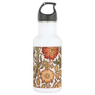 William Morris Pink Rose Bloem Behang Patroon Waterfles