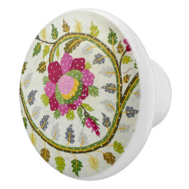 William Morris Pink Turkish Floral Keramische Knop