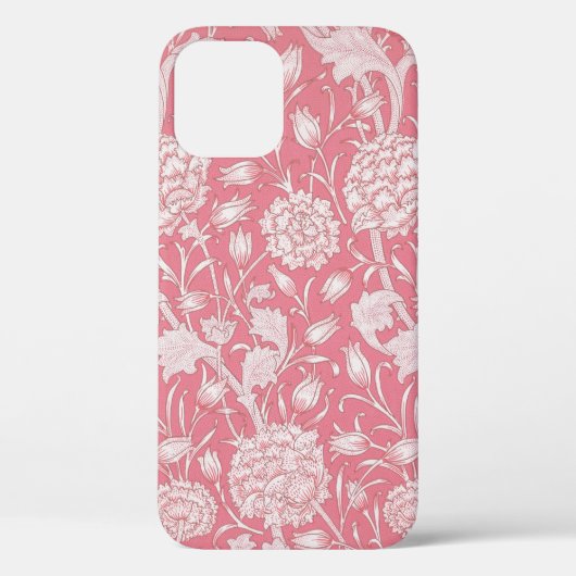William Morris Pink Wild Tulip Wallpaper Pattern Case-Mate iPhone Case (Achterkant)