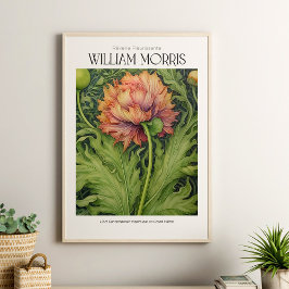 William Morris Pink Wildflower Poster
