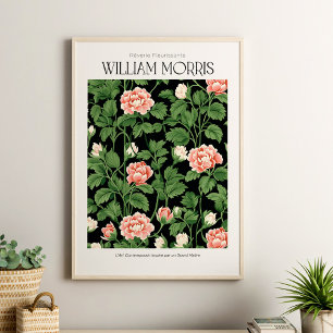 William Morris  Pink Wildflowers Poster
