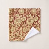 William Morris Pinks Red en White Bad Handdoek (Wasdoekje)