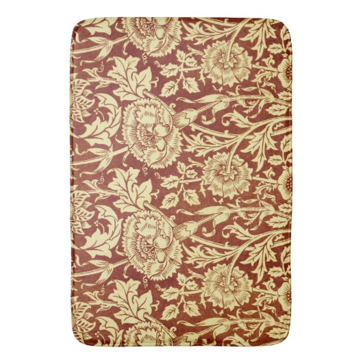 William Morris Pinks Red en White Badmat (Voorkant Verticaal)