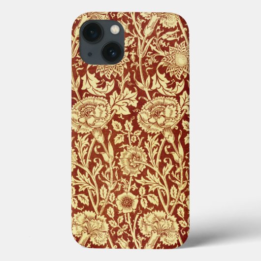 William Morris Pinks Red en White Case-Mate iPhone Case (Achterkant)