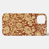 William Morris Pinks Red en White Case-Mate iPhone Case (Achterkant (horizontaal))