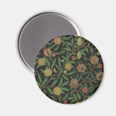 William Morris Pomegranate Black Fruit Magneet (Voorkant / Achterkant)