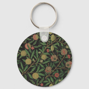 William Morris Pomegranate Black Fruit Sleutelhanger