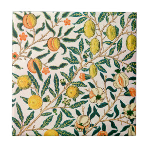 WILLIAM MORRIS " POMEGRANATE " CERAMIC TILE TEGELTJE