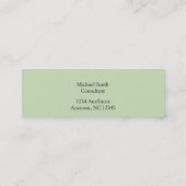 William Morris Pomegranate Fruit Design Mini Visitekaartje (Achterkant)