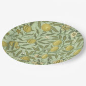 William Morris Pomegranate Fruit Design Papieren Bordje (Gekanteld)
