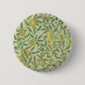 William Morris Pomegranate Fruit Design Ronde Button 5,7 Cm (Voorkant)