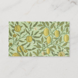 William Morris Pomegranate Fruit Design Visitekaartje