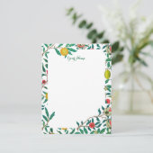 William Morris Pomegranate in heldere witte kaart (Staand voorkant)