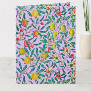 William Morris Pomegranate in Violet Card Kaart
