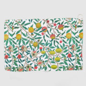 William Morris Pomegranate in White Golf Towel Golfhanddoek (Horizontaal)