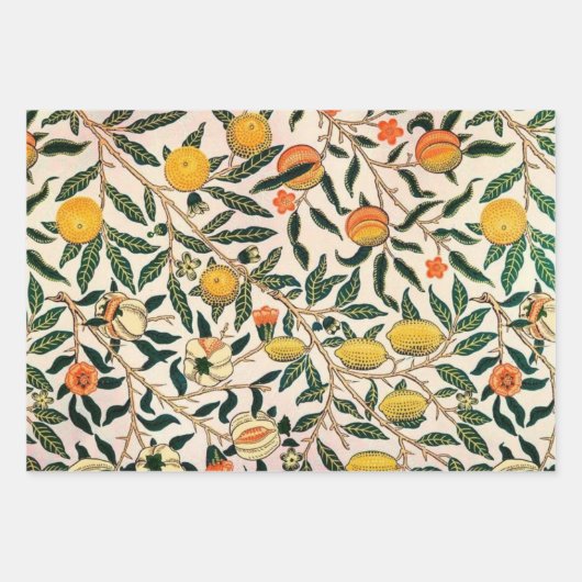William Morris Pomegranate Inpakpapier Vel (Voorkant)