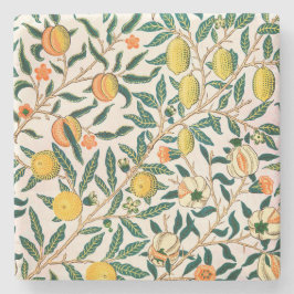 WILLIAM MORRIS "POMEGRANATE" ONTWERPSTONE-ONDERZET STENEN ONDERZETTER
