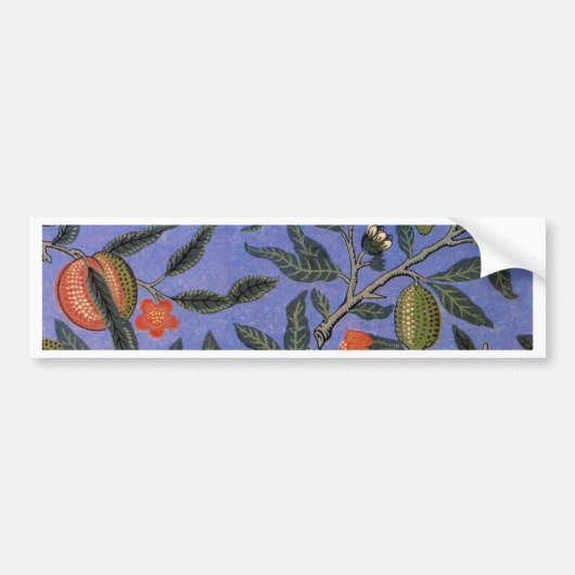 William Morris Pomegranate Wallpaper Bumpersticker (Voorkant)
