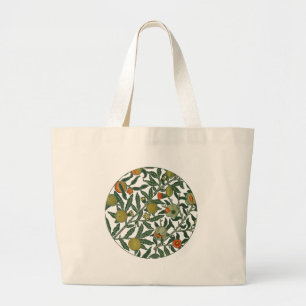 William Morris Pomegranate Wallpaper Grote Tote Bag