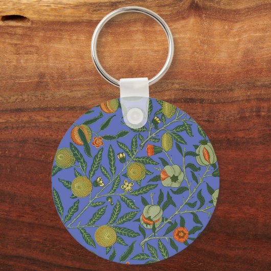William Morris Pomegranate Wallpaper Sleutelhanger (Voorkant)