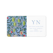 WILLIAM MORRIS POMEGRANTE ADRESETIKET ETIKET (Voorkant)
