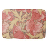 William Morris Poppies Floral Art Nouveau Pattern Badmat (Voorkant)