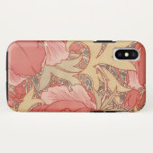 William Morris Poppies Floral Art Nouveau Pattern Case-Mate iPhone Case (Achterkant (horizontaal))