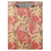 William Morris Poppies Floral Art Nouveau Pattern Klembord (Voorkant)
