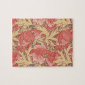 William Morris Poppies Floral Art Nouveau Pattern Legpuzzel (Horizontaal)