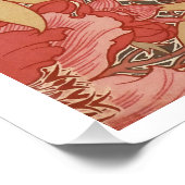 William Morris Poppies Floral Art Nouveau Pattern Perfect Poster (Hoek)