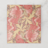 William Morris Poppies Floral Art Nouveau Pattern Plaatskaartje (Buitenkant ongevouwen)