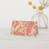 William Morris Poppies Floral Art Nouveau Pattern Plaatskaartje (Voorkant)