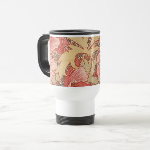William Morris Poppies Floral Art Nouveau Pattern Reisbeker