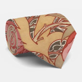 William Morris Poppies Floral Art Nouveau Pattern Stropdas (Opgerold)