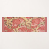 William Morris Poppies Floral Art Nouveau Pattern Yogamat (Voorkant (horizontaal))