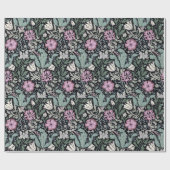 William Morris Poppy Botanical Victorian Wallpaper Cadeaupapier (Vlak)
