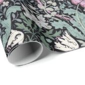 William Morris Poppy Botanical Victorian Wallpaper Cadeaupapier (Rol Hoek)